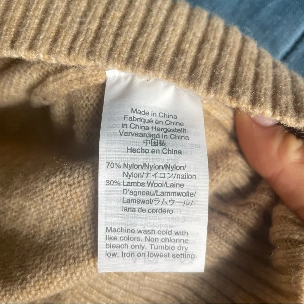 J. Crew Men’s Crewneck Sweater in Light Tan